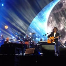Electric Light Orchestra performing onstage.