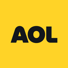 The AOL logo associated with the Internet service provider.