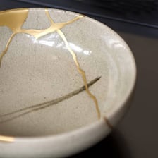 An object breaking into separate pieces