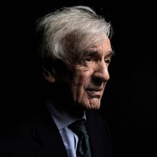 A portrait of author and Holocaust survivor Elie Wiesel.