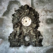 A clock symbolizing time in the past.
