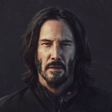 Portrait of actor Keanu Reeves