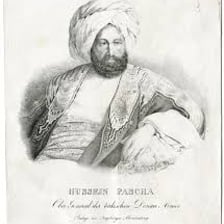 A historical illustration depicting an Ottoman official wearing traditional dress.