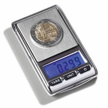 Very small object shown beside a coin