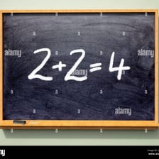 An arithmetic addition problem showing a sum