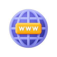 Illustration representing the World Wide Web and internet connections.