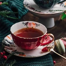Tea served in a cup