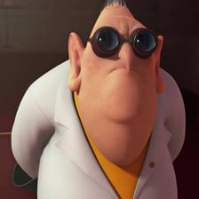 Dr. Nefario, the inventor character from Despicable Me