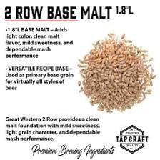 Barley malt grains used as an ingredient in beer brewing.