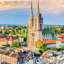 A city view of Zagreb, Croatia