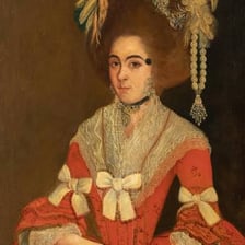 A portrait representing a Spanish señora.