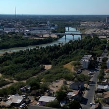 A view of Laredo, Texas, near the Rio Grande
