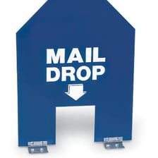 A receptacle for depositing letters.