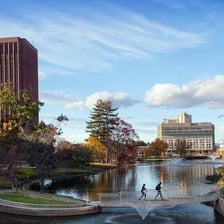 A view of the University of Massachusetts Amherst campus.