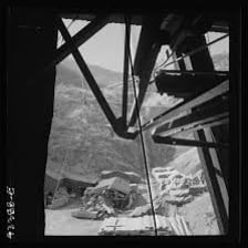 A small mining tramcar carrying ore