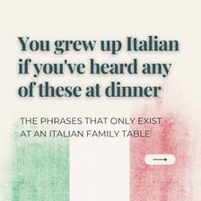 People gathered around an Italian meal.