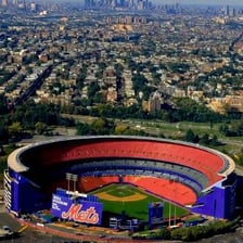 The former Shea Stadium, once home of the New York Mets.