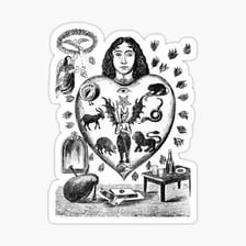 A symbolic illustration representing the seven deadly sins.