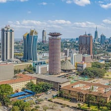 A view of Nairobi, Kenya, with its city skyline