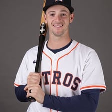A Houston Astros baseball player in uniform.