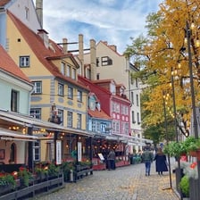 View of Riga’s historic center and skyline