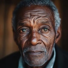 A portrait of an older adult