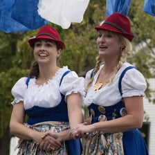 A woman associated with German culture