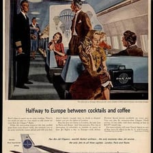 A vintage Pan Am passenger airplane.