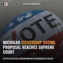 A person casting a vote in favor of a proposal