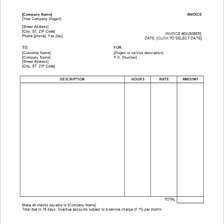 A receipt showing a service fee
