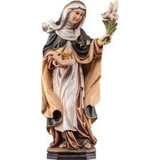 A statue representing a female Catholic saint