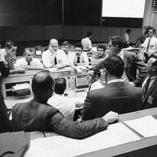 NASA mission-control personnel associated with the Apollo 13 mission.