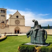 View of Assisi with the Basilica of Saint Francis