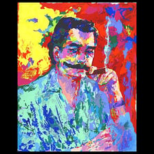 A portrait of painter and illustrator Leroy Neiman.