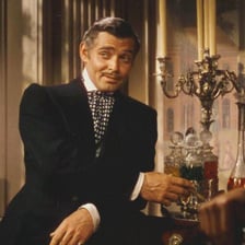 Rhett Butler in the final scene of Gone with the Wind