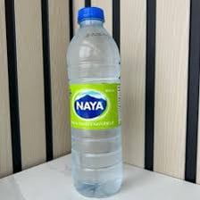 A bottle of Naya bottled water