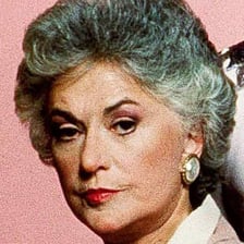 Bea Arthur appearing as Dorothy on The Golden Girls.