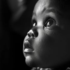 A baby shown as an example of an innocent young person.