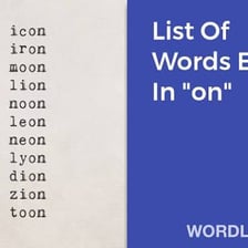 A written list that continues with an abbreviated ending
