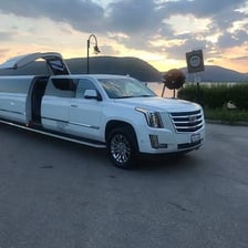 Stretch limousine used as a formal event rental car