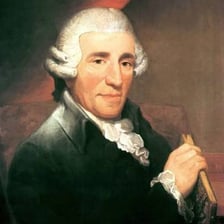 A historical portrait of composer Joseph Haydn.