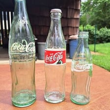 A classic Coca-Cola bottle