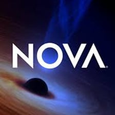 A television screen displaying the PBS NOVA science program
