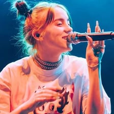 Billie Eilish performing or appearing in connection with her song “Bad Guy.”