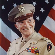 A portrait of President Dwight D. Eisenhower