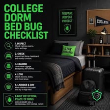 A nighttime inspection of beds in a dormitory.