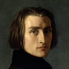 Portrait of composer and pianist Franz Liszt