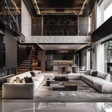 An elegant, luxurious interior