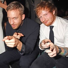Photos of musicians Ed Sheeran and actor Ed Harris