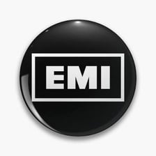 A vintage EMI record-label logo.